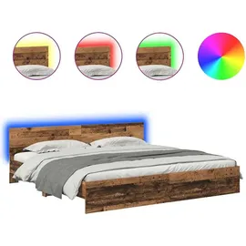 vidaXL Bettrahmen 200 x 200 cm Braun