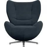 Tom Tailor HOME Loungesessel »TOM PURE«, mit Metall-Drehfuß in Chrom blau