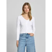 Levi's Longsleeve in Ripp-Optik mit Knopfleiste Weiss, S