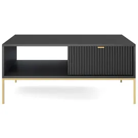 Selsey Vellore Schwarz Metall 104 x 46 cm