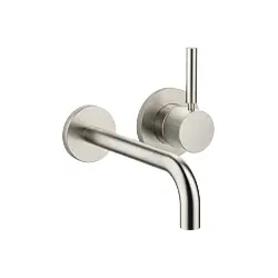 Dornbracht Meta Fertigmontageset 36862660-06 für Wand-Einhebelmischer, Biegeradius von 90°, ohne Ablaufgarnitur, platin matt