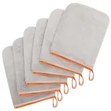 GRBAIN Microfaser Waschlappen Kinder Frottee Waschlappen Mikrofaser Waschlappen Gesicht Waschhandschuh Kinder Microfaser Handtücher Mikrofaser Handtuch Waschlappen Baby für Bad SPA 6 Stücke Bunt-C