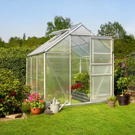 Tectake tectake® Gewächshaus, 5,85 m3, UV-beständig und wärmedämmend, 185 x 190 x 195 cm