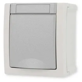 Panasonic Schuko-Steckdose Aufputz IP54 Grau 1 St.