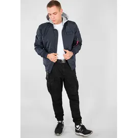 Alpha Industries MA-1 TT Hood rep. blue S