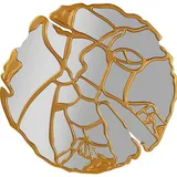 Kare Design Wandspiegel Wandspiegel Pieces Gold Ø100cm«, goldfarben