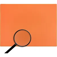 alles-meine.de GmbH XL große - Schreibtischunterlage/Unterlage - Größe & Modell & Farbwahl - 60 cm x 40 cm - Leder Effekt - orange - abwischbar - rutschfest - Schreibunterlage..