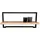 m2 Wandregal 65 x 30 cm Schwarz