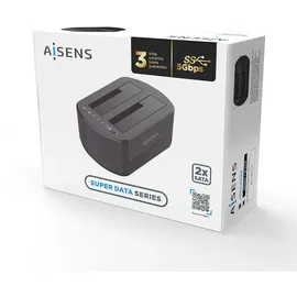 AISENS ASDS-D03B AISENS Dual Dockingstation SATA 2.5 3.5A USB 3.0 3.1 GEN1 Clone