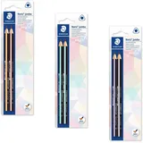 Staedtler 119, 2B, Mehrfarbig, Dreieckig, Grafische Zeichnung, 4 mm, 2 Stück(e)