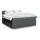 vidaXL Boxspringbett 180 x 200 cm Dunkelgrau