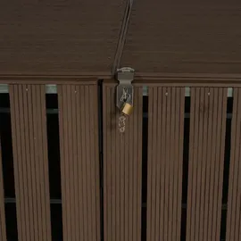 Mendler WPC-Mülltonnenverkleidung HWC-J28 76 x 115 cm braun