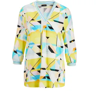 GOLDNER Tunika azur / schwarz | weiß XL