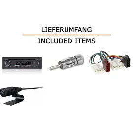JUST SOUND best choice for caraudio Autoradio Einbaupaket Blaupunkt Milano 200 BT für Mitsubishi Colt CA0 | Bluetooth USB