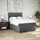 vidaXL Boxspringbett 140 x 200 cm Dunkelgrau