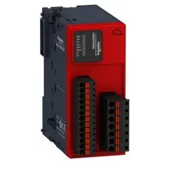 Schneider Electric TM3SAK6RG Sicherheitsmodul, Modicon TM3, PLe / Kat4 / SIL3, 3 Funktionen, 24 VDC, Federzugklemmen