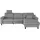 Candy Ecksofa 3,5-sitzig Polyester L-Form Grau
