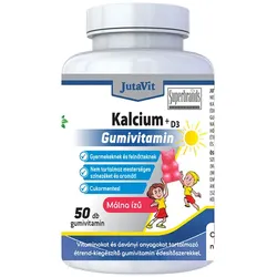 JutaVit Calcium+Vitamin D3 Gummy Vitamin (50 Gummibonbons, Himbeere)