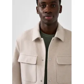 QS Overshirt meliert beige XL