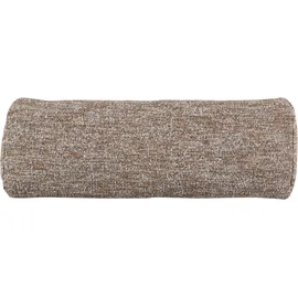 Woood Sofa Batavier 6-Sitzer robuster Melange-Stoff, modern halbrund, hellbraun, inkl. Kissen