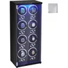 VEVOR Uhrenbeweger, Automatik-Uhrenbeweger, Watch Winder, Uhrenbeweger für Automatikuhren, Automatischer Uhrenbeweger mit Platz für 8 Uhren, LED Beleuchtung, 150–207 mm Einstellbar Riemenlänge