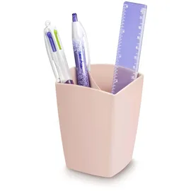 CEP Stiftehalter Mineral rosa Polystyrol 2 Fächer 7,4 x 7,4 x 9,5 cm