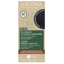 Logona Haarfarbe Pulver Indigo Schwarz