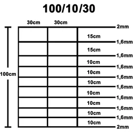 vidaXL Gartenzaun Verzinkter Stahl Silbern 50x1 m