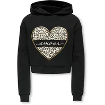 KIDS ONLY Kapuzensweatshirt "KOGCOOPER LIFE HEART LS HOODIE SWT NOOS", Mädchen, Gr.