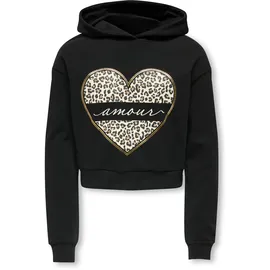 KIDS ONLY Kapuzensweatshirt "KOGCOOPER LIFE HEART LS HOODIE SWT NOOS", Mädchen, Gr.