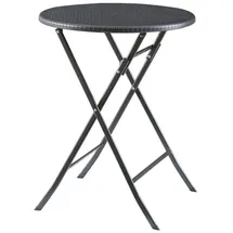 [en.casa] Mark Klapptisch Ø 60 x 74 cm Schwarz