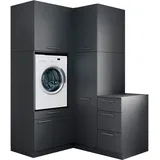 laundreezy Mehrzweckschrank-Set 150 x 238 x 68 cm Grau