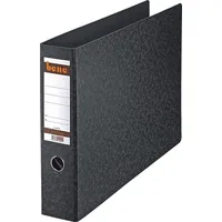 BENE Hartpappe-Ordner No.1, A3 quer, schwarz, ohne Kantenschutz, für
