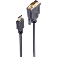 S-Conn HDMI Stecker / DVI-D (24+1) Stecker verg. 1m
