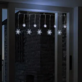 INDA-EXCLUSIV Schneeflocken Lichterkette 10LEDs kaltweiß-DLK083