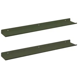 vidaXL Wandregal 60 x 9 x 2,5 cm Olive Grün