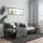vidaXL Ausziehsofa 90 x 200 cm Schwarz