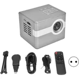 Tragbarer Mini-dlp-c50-hd-projektor Für Heimkino Mit Fernbedienung, Pc-/tv-kompatibel, 100–240-v-eu-netzteil