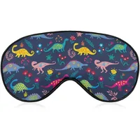 Niedliche Dinosaurier-Schlafmaske für Männer, Frauen, Teenager, Kinder, Nachtschlaf, Augenschatten, Komfort, für Reisen, Yoga, Nickerchen
