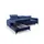 Fun Möbel Ecksofa Schlafsofa Sofa AGNESA XS Stoff Salvador Dunkelblau Ottomane Links - Blau
