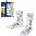 Your Own Socks K So Baumwolle gemustert 1 Paar Weiß 35-38