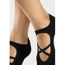 LASCANA ACTIVE Füßlinge Damen 3x schwarz Gr.39-42