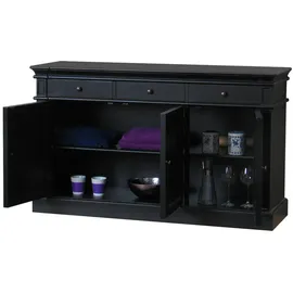 VCM Amaretta Sideboard 142 x 86 x 45 cm Schwarz