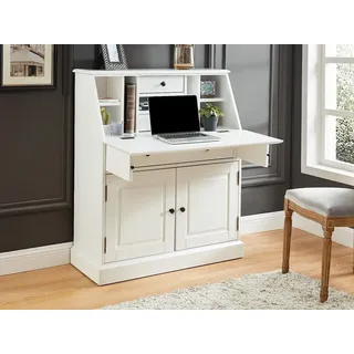 vente-unique Sekretär - MDF - Weiß - CLEORE