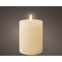 Lumineo 486772 LED Kerze Wachs indoor Größe: dia7-H11.20cm-1L