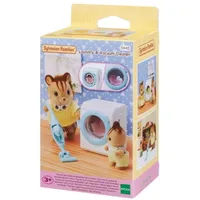 sylvanian families Waschmaschine & Staubsauger 4 cm, blau/rosa/mehrfarbig