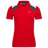 Head Club 22 Tech Damen Poloshirt, rot - Red - XL