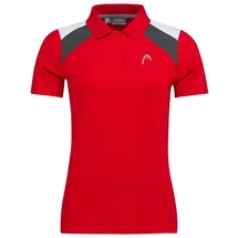 Head Club 22 Tech Damen Poloshirt, rot - Red - XL