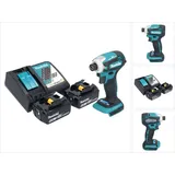 Makita DTD 172 RG Akku Schlagschrauber 18 V 180 Nm 1/4" Brushless + 2x Akku 6,0 Ah + Ladegerät