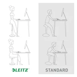 Leitz Ergo Cosy Stoff Grau